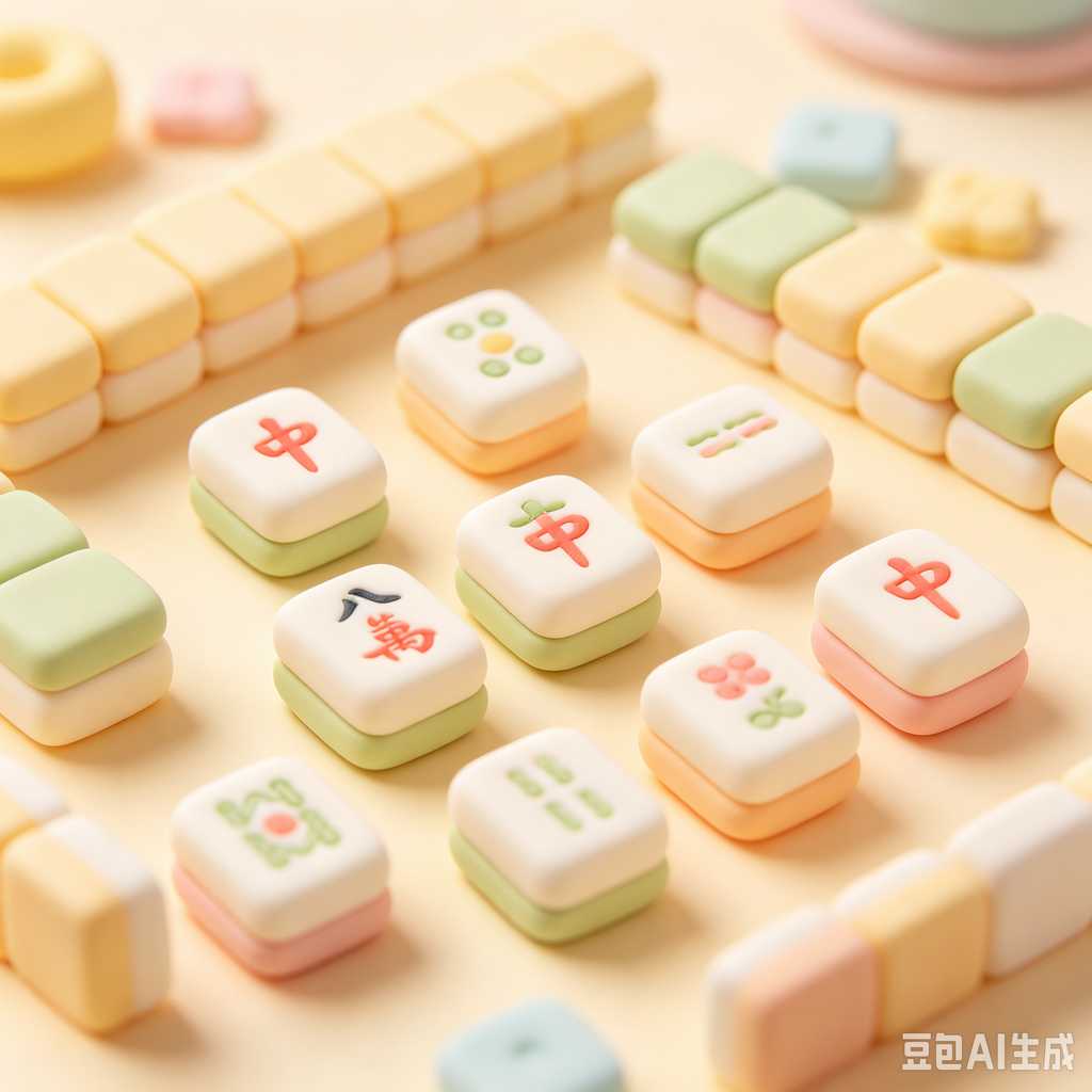 minimalist mahjong tiles